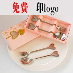 批发新年节庆创意实用礼物勺叉印logo开业活动小礼品新奇小商品 高蝶节庆礼品